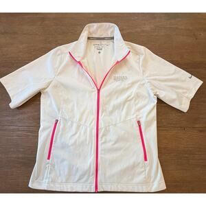 Nike Golf StormFIT Jacket Womens Large Full Zip Short Sleeve Havana Country Club